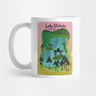 Lake Victoria Africa travel poster Mug